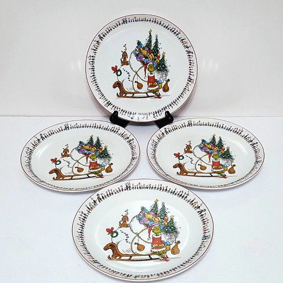 Williams Sonoma Dining New Williams Sonoma Set Of 4 Grinch Plates 9